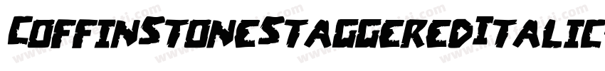CoffinStoneStaggeredItalic-MVVOv字体转换