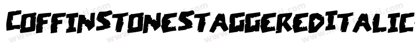 CoffinStoneStaggeredItalic-MVVOv字体转换