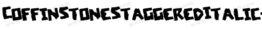 CoffinStoneStaggeredItalic-MVVOv字体转换