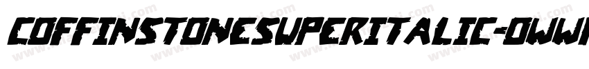 CoffinStoneSuperItalic-oww1z字体转换
