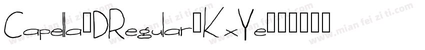 Capella3DRegular-KxYe字体转换