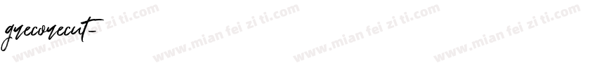 grecorecut字体转换