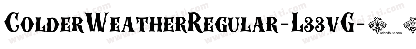 ColderWeatherRegular-L33vG字体转换