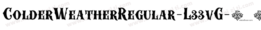 ColderWeatherRegular-L33vG字体转换