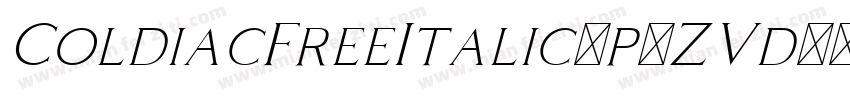 ColdiacFreeItalic-p7ZVd字体转换