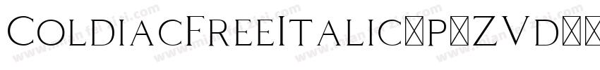 ColdiacFreeItalic-p7ZVd字体转换