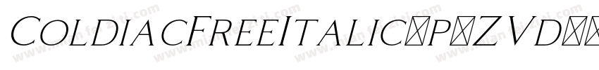 ColdiacFreeItalic-p7ZVd字体转换