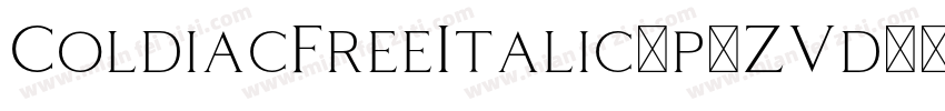 ColdiacFreeItalic-p7ZVd字体转换