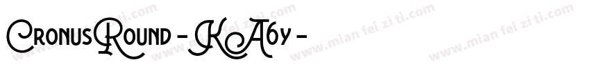 CronusRound-KA6y字体转换