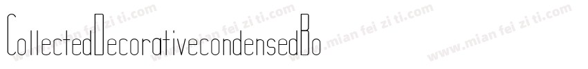 CollectedDecorativecondensedBold-7y1B字体转换