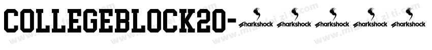 CollegeBlock20字体转换