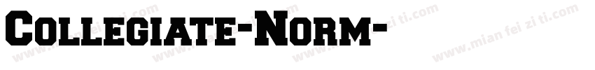 Collegiate-Norm字体转换
