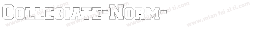Collegiate-Norm字体转换