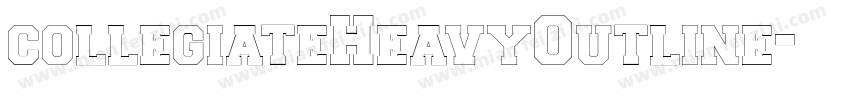 collegiateHeavyOutline字体转换