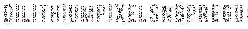 DilithiumPixelsNbpRegular-B5jd字体转换