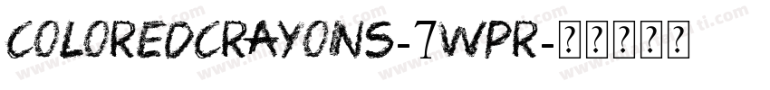 ColoredCrayons-7wPR字体转换