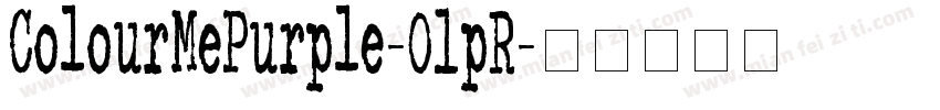 ColourMePurple-01pR字体转换