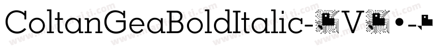 ColtanGeaBoldItalic-1V12字体转换