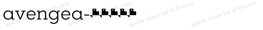 avengea字体转换