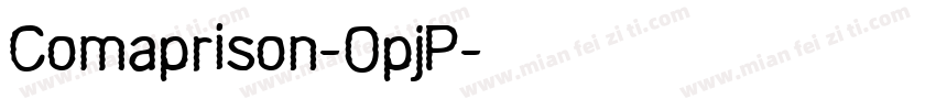 Comaprison-0pjP字体转换