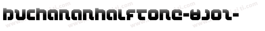BuchananHalftone-8Joz字体转换
