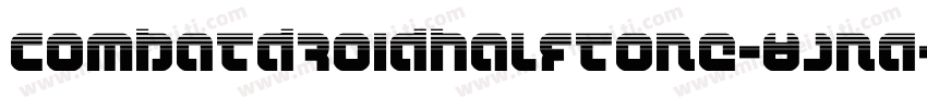 CombatDroidHalftone-8JnA字体转换