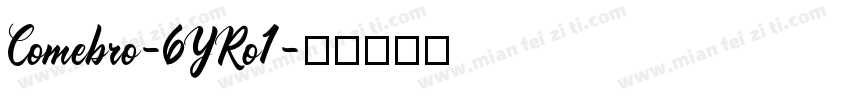 Comebro-6YRo1字体转换