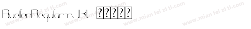 BuellerRegular-rJKL字体转换