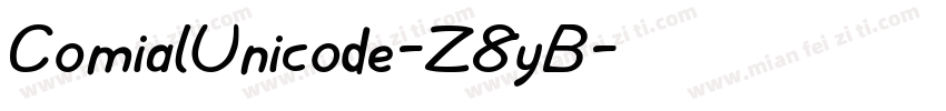 ComialUnicode-Z8yB字体转换