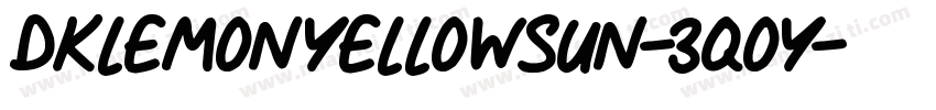 Dklemonyellowsun-3qoy字体转换