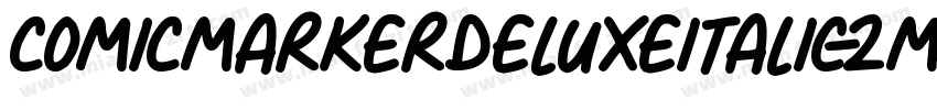 ComicMarkerDeluxeItalic-2m4e字体转换
