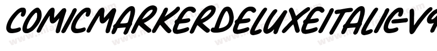 ComicMarkerDeluxeItalic-V9EV字体转换