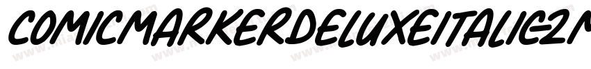 ComicMarkerDeluxeItalic-2m4e字体转换