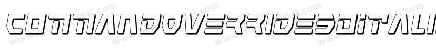 CommandOverride3DItalic-8GlB字体转换