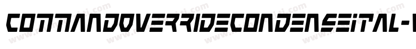 CommandOverrideCondenseItal-v9DD字体转换