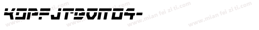 KSPFJTBOMG4字体转换