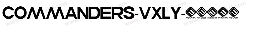 Commanders-VxLy字体转换