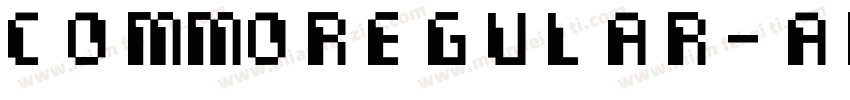 CommoRegular-aMgx字体转换