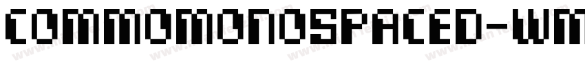 CommoMonospaced-WmZz字体转换