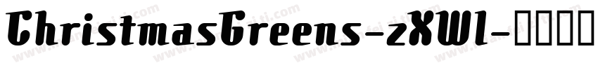ChristmasGreens-zXWl字体转换