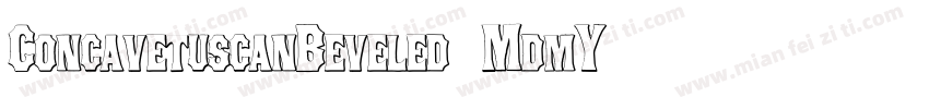 ConcavetuscanBeveled-MdmY字体转换