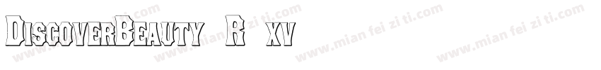 DiscoverBeauty-R1xv字体转换