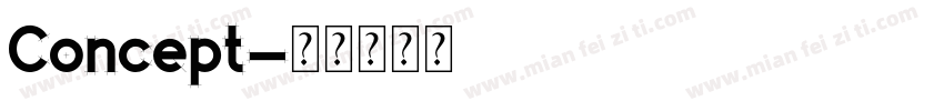 Concept字体转换