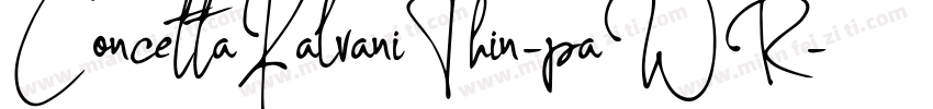 ConcettaKalvaniThin-paWR字体转换