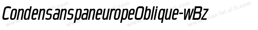 CondensanspaneuropeOblique-wBzP字体转换