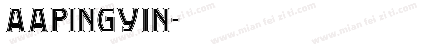 aapingyin字体转换