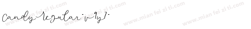 CandyRegular-v9y7字体转换