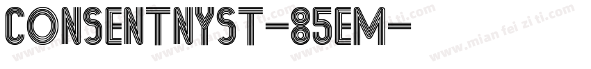 ConsentNySt-85eM字体转换