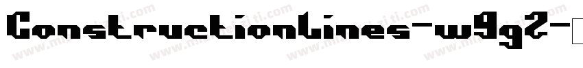 ConstructionLines-w9g2字体转换