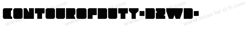 ContourOfDuty-D2wd字体转换